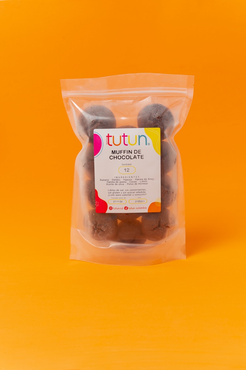 Muffins de chocolate sin azúcar 💚