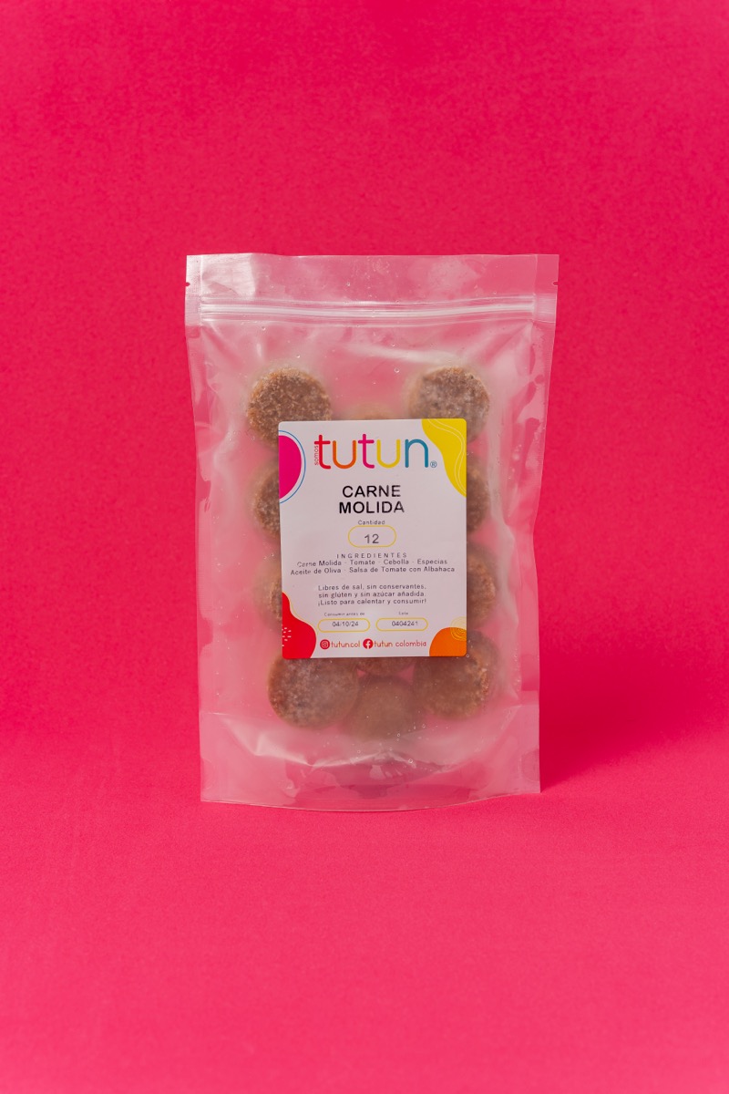 Carne molida con vegetales.